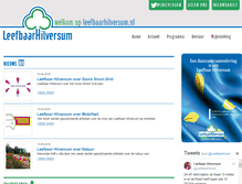 Tablet Screenshot of leefbaarhilversum.nl
